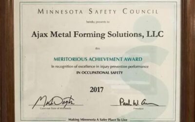 Ajax Receives Another Safety Award