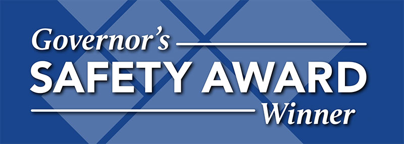 2020 Governor's Safety Award Winner