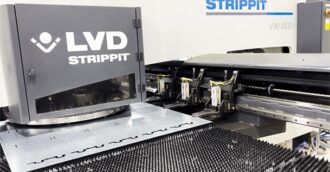 A CNC turret punch press at Ajax Metal Forming Solutions