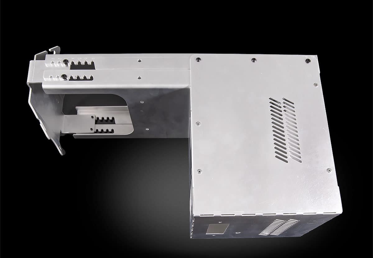 An aluminum medical device enclosure produced by Ajax Metal Forming Solutions