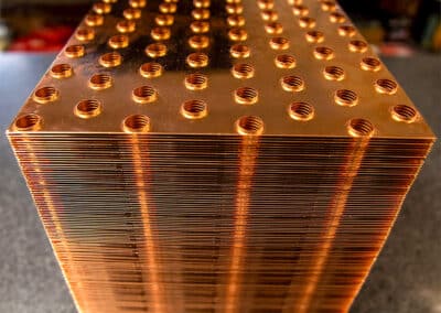 Copper fin plates manufactured by Ajax