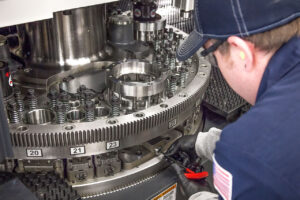 Tool setup on a LVD Strippit CNC punch press