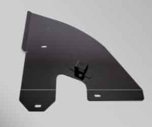Powder coated formed part