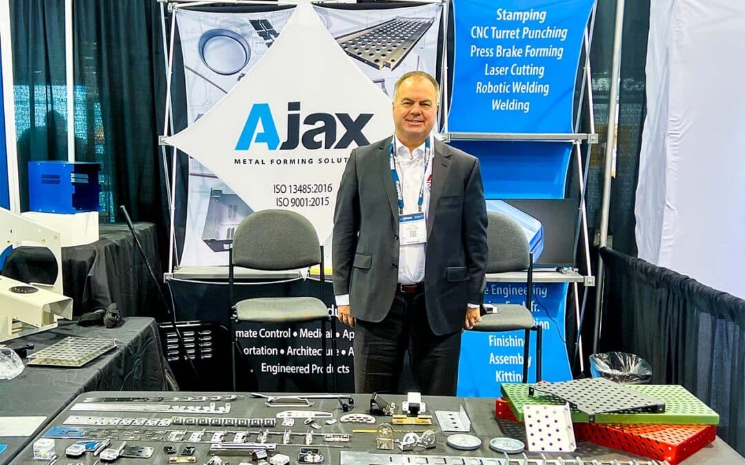 Mark Davidson in Ajax Booth at MD&M 2026 in Anaheaim, California