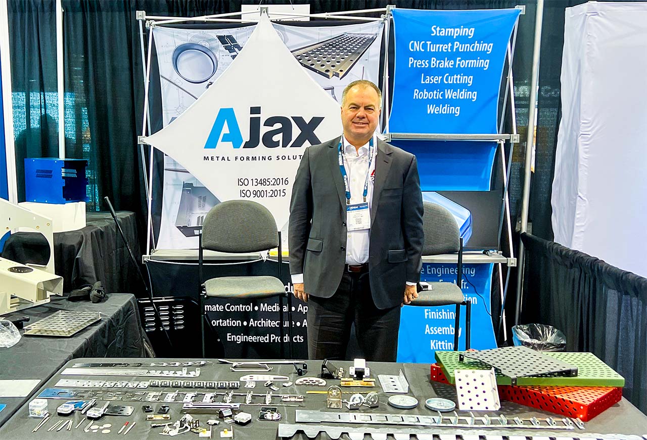 Mark Davidson in Ajax Booth at MD&M 2026 in Anaheaim, California